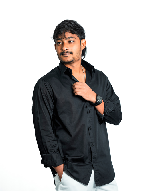 Premium Black Cotton Shirt
