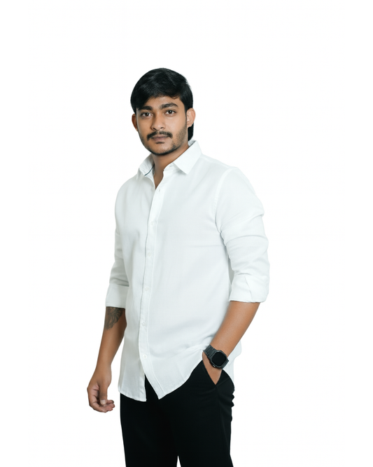 Classic White Shirt- Slim Fit