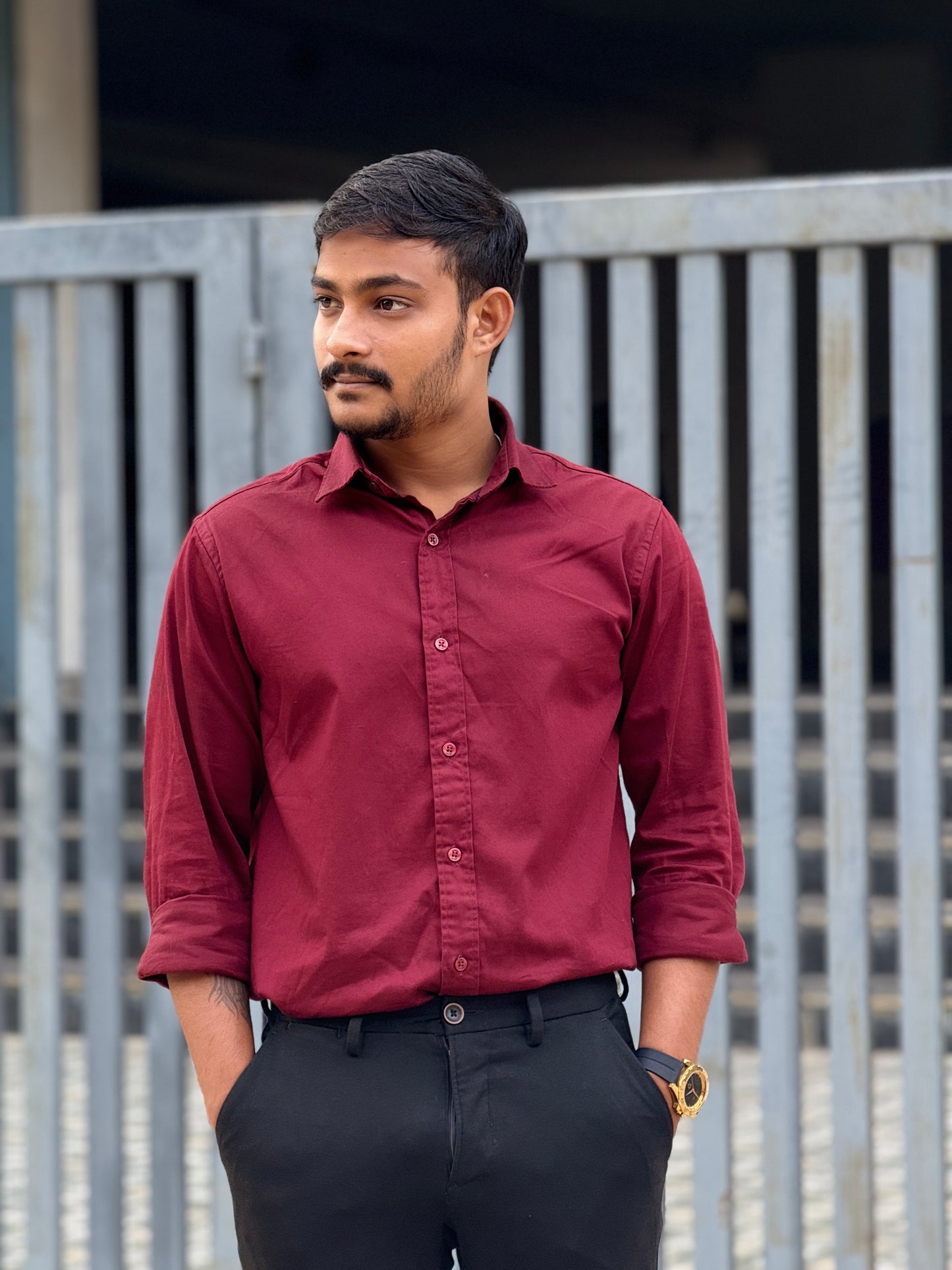 Maroon Shirt – Effortless Style & Comfort