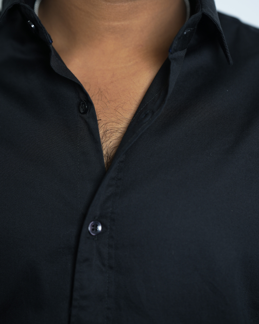 Premium Black Cotton Shirt