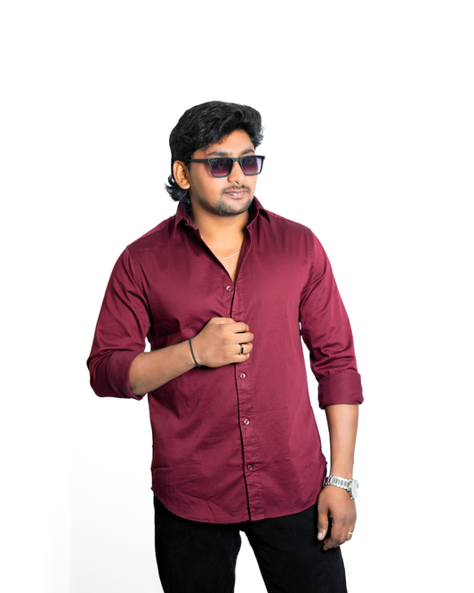 Maroon Shirt – Effortless Style & Comfort